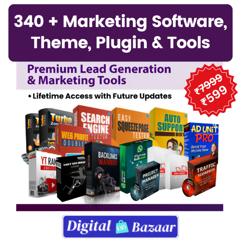 340 + Marketing Software & Tools