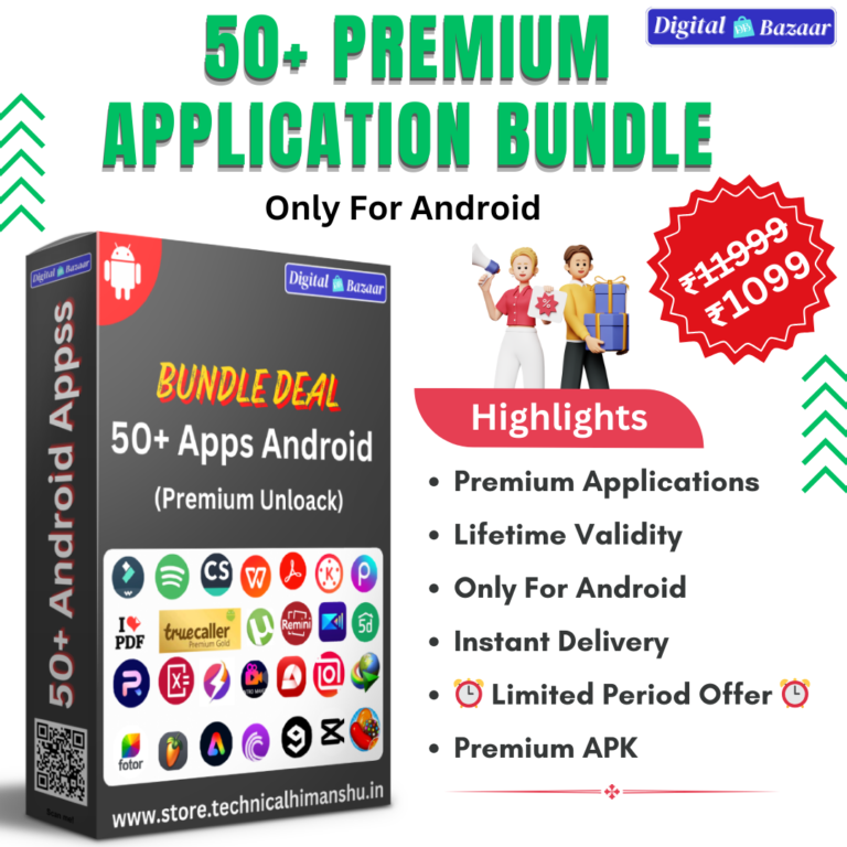 50+ Premium Android Application Bundle Lifetime