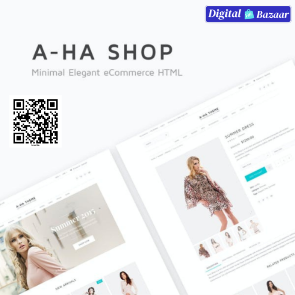 A-ha Shop Minimal Elegant eCommerce HTML Template