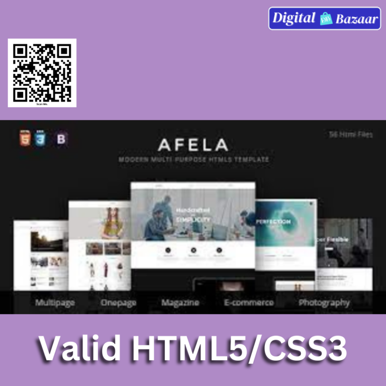 Afela Flexible Multi-Purpose HTML Template