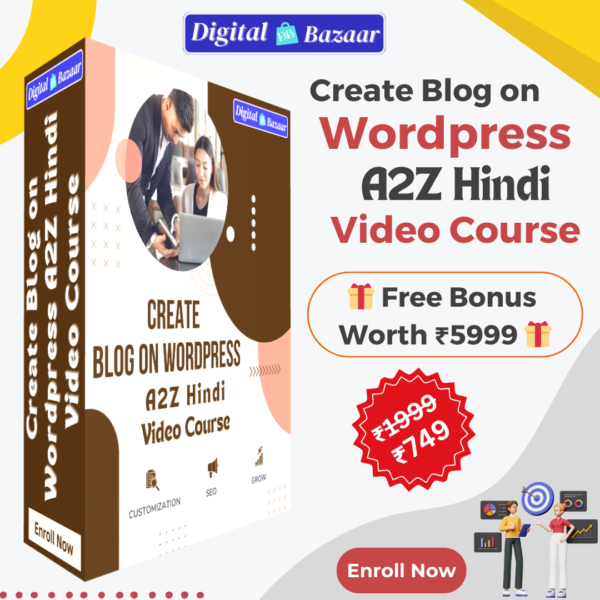 Create Blog on WordPress A-Z Hindi Video Course Bundle