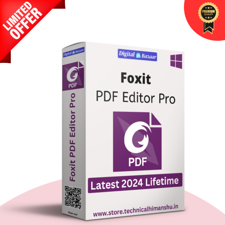 Foxit PDF Editor Pro 2024 for Windows Lifetime Access