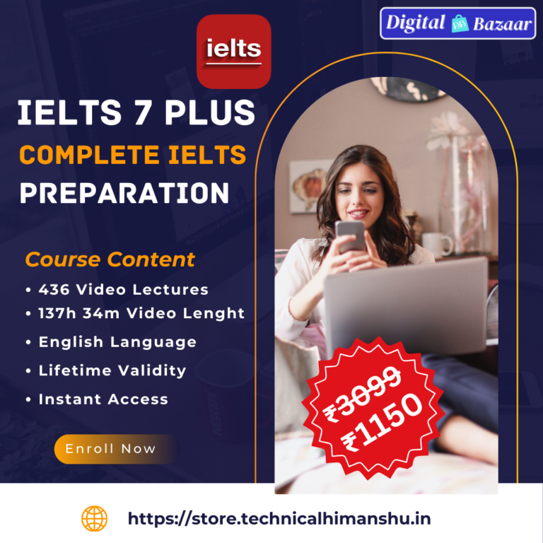 IELTS 7 Plus Complete IELTS Preparation Video Course Bundle