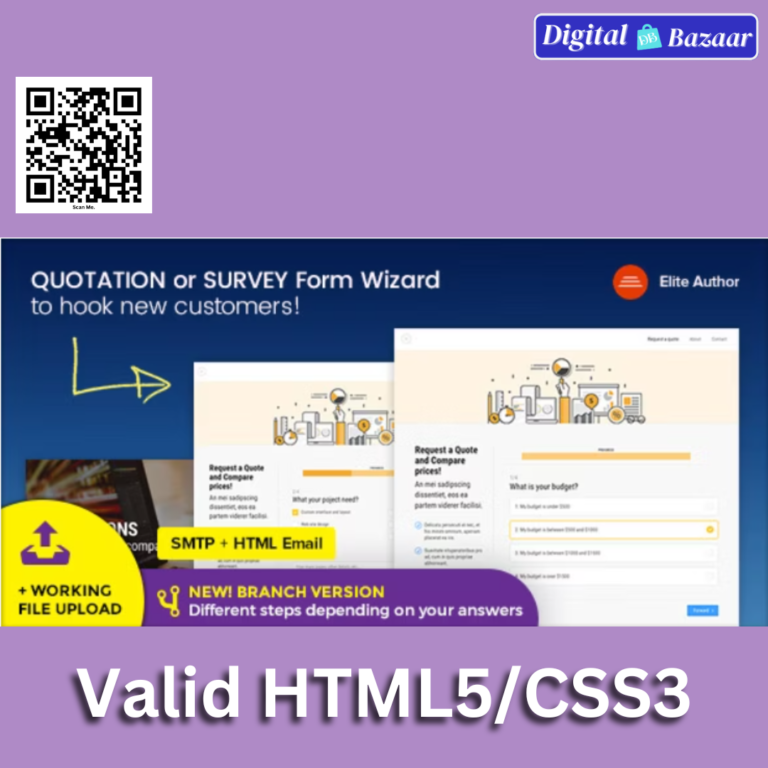 Quote – Quotation or Survey Form Wizard HTML Template