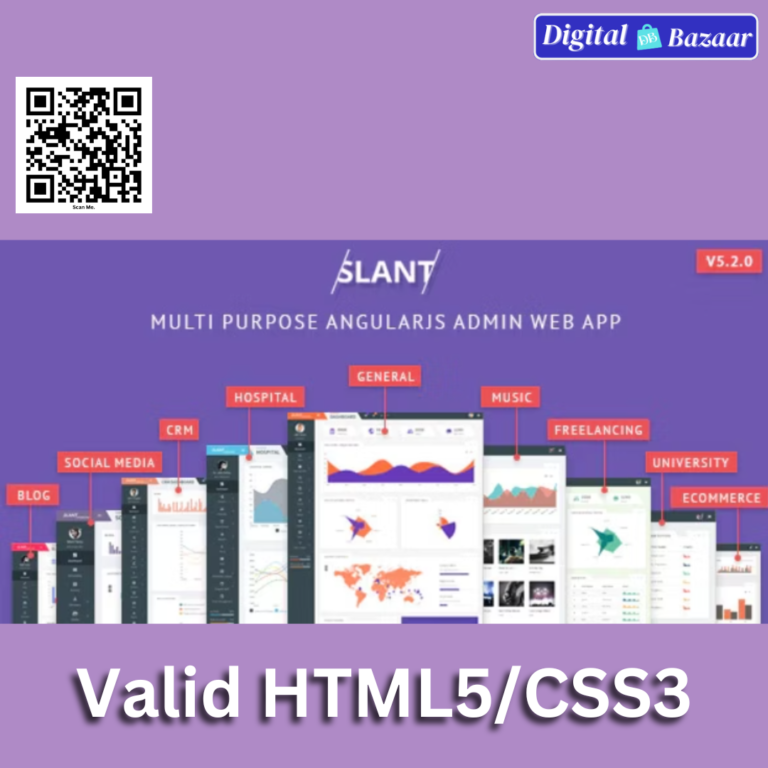 Slant – Multi Purpose AngularJS Admin Web App with Bootstrap