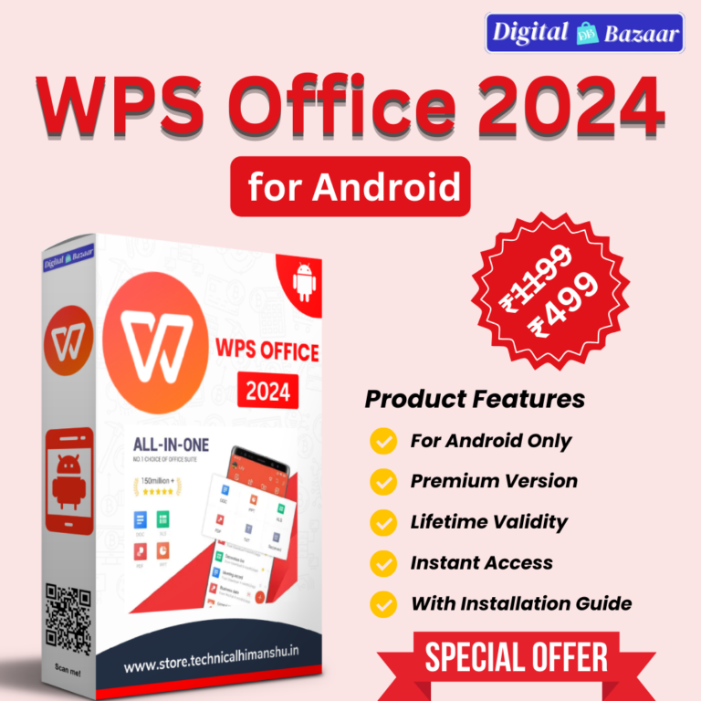 WPS Office 2024 for Android Validity Lifetime