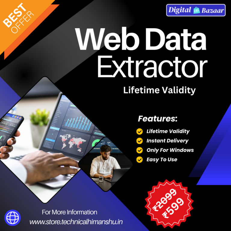 Web Data Extractor with Lifetime Validity