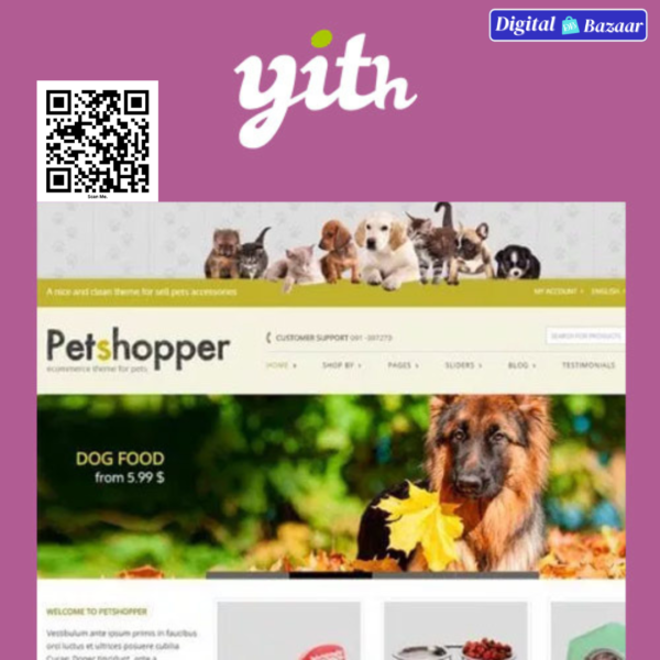 YITH Petshopper E-Commerce Theme for Pets Products