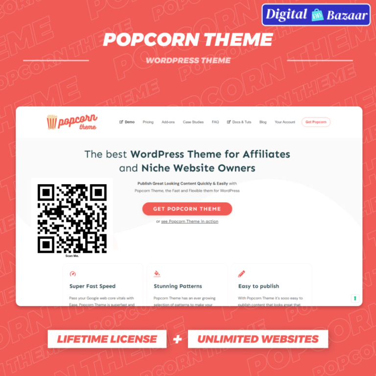 Popcorn Theme with Original License Key