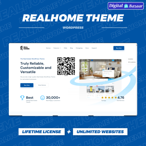 RealHomes Theme with Original License Key