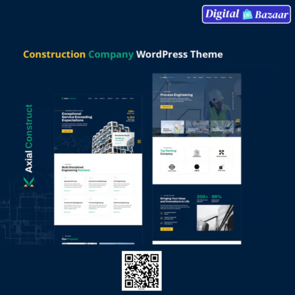 Axial – Construction Company WordPress Theme