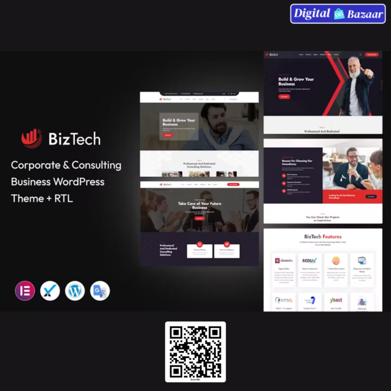 Biztech – Corporate & Consulting Business WordPress Theme