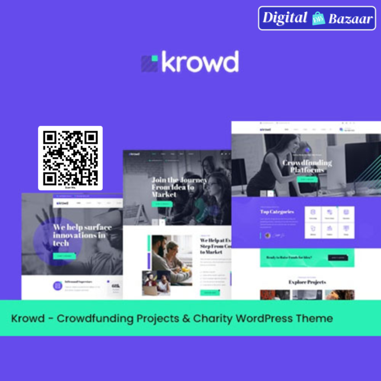 Krowd – Crowdfunding & Charity WordPress Theme