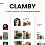 Clamby – Fashion Ecommerce Elementor Template Kit