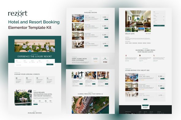 Rezort – Hotel & Resort Booking Elementor Template Kit