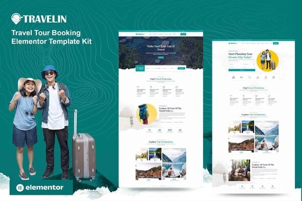 Travelin – Travel Tour Booking Elementor Template Kit